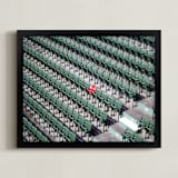 "Williamsburg" - Art Print in Stadium Green by Owl and Toad - Framed