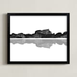 "Mirror Image" - Art Print in Ink by MinimalType - Framed