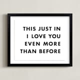 "News Flash" - Art Print in Newsprint by hi-lighter inc. - Framed