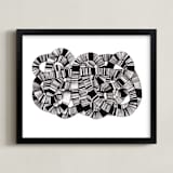 "Sandworm 2" - Art Print in Black by Jaime Derringer - Framed