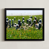 "Pelican Island" - Art Print in Island Green by AJD - Framed