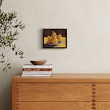 "First Pears" - Art Print in Golden Yellow by Robert Deem - In a Room