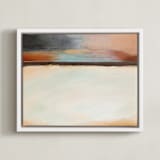 "Still" - Art Print in Desert Sand by AlisonJerry - Framed Canvas