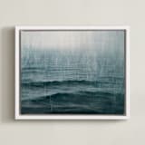 "Snows of Pend Oreille" - Art Print in Night by Brian Sostrom - Framed Canvas