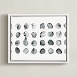 "Calculation" - Art Print in Black and White by Stephanie Nowotarski - Framed Canvas