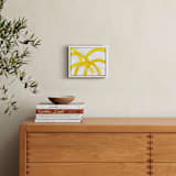 "Mountain Sunshine" - Art Print in Sunshine Yellow by Christina Flowers - In a Room