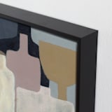 "Vessels on Display 2" - Art Print in Coffee Beige by Bethania Lima - Frame Close-up