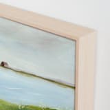 "House on the Lake" - Art Print in Bluebell by Lindsay Megahed - Frame Close-up
