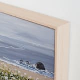 "Seaside Daisies" - Art Print in Dusty Blue by Arohika Verma - Frame Close-up