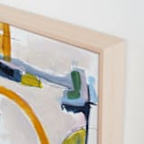 "Feeling The Day 2" - Art Print in Periwinkle by Karyn Denten - Frame Close-up