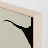 "Echoes of Form" - Art Print in Obsidian Soil by Tania Medeiros - Frame Close-up
