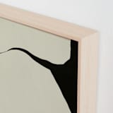 "Echoes of Form" - Art Print in Obsidian Soil by Tania Medeiros - Frame Close-up