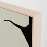 "Echoes of Form" - Art Print in Obsidian Soil by Tania Medeiros - Frame Close-up