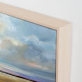 "At Harvest" - Art Print in Sky Blue by Nicole Walsh - Frame Close-up