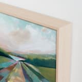 "The Lake Trail" - Art Print in Lake Green by AlisonJerry - Frame Close-up