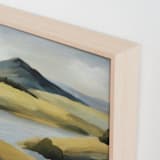 "Blue Mountain" - Art Print in Slate Teal by Corrina Reid - Frame Close-up