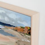"Half Moon Bay" - Art Print in Sand by Shina Choi - Frame Close-up