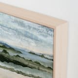 "Among the Hedges II" - Art Print in Sage Green by Lara Eckerman - Frame Close-up