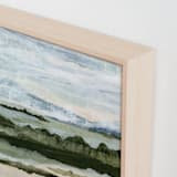 "Among the Hedges III" - Art Print in Sage Green by Lara Eckerman - Frame Close-up