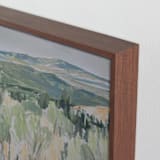 "Ramble" - Art Print in Grass by Alysia Quisenberry - Frame Close-up