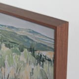 "Ramble" - Art Print in Grass by Alysia Quisenberry - Frame Close-up