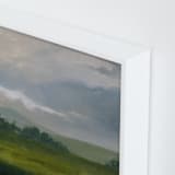 "Broken Clouds" - Art Print in Stormy Green by Stephanie Goos Johnson - Frame Close-up