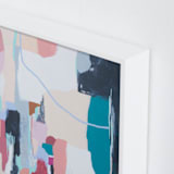 "Expand far beyond" - Art Print in Indigo by FERNANDA MARTINEZ - Frame Close-up
