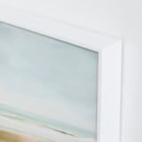 "Carefree" - Art Print in Aqua Blue by Amy Hall - Frame Close-up