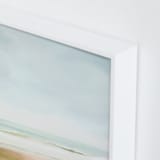"Carefree" - Art Print in Aqua Blue by Amy Hall - Frame Close-up