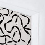 "Chain of events" - Art Print in Black Jack by Jaqui Falkenheim - Frame Close-up