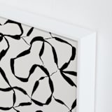 "Chain of events" - Art Print in Black Jack by Jaqui Falkenheim - Frame Close-up
