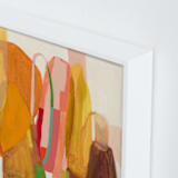 "Mid Mod" - Art Print in Tangerine by Jenny Westenhofer - Frame Close-up