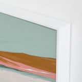 "Sand Dunes" - Art Print in orangish brown by Caryn Owen - Frame Close-up