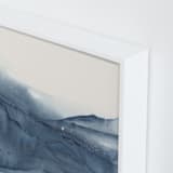 "Atmospheric Blue" - Art Print in Indigo Blue by Isabel Aguilar - Isolda - Frame Close-up