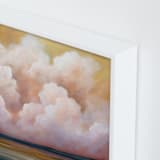 "Hope and Warmth" - Art Print in Honey Yellow by Mya Bessette - Frame Close-up