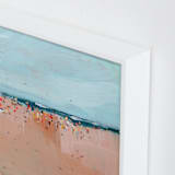 "Busy Beach" - Art Print in Sea by Lindsay Megahed - Frame Close-up
