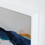 "Same But Different" - Art Print in Pool Blue by Kayla King - Frame Close-up