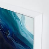 "Caribbean Silk" - Art Print in caribbean blue/teal by Teodora Guererra - Frame Close-up