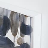 "Curve Appeal" - Art Print in bronze & blue by Michelle Lee - Frame Close-up