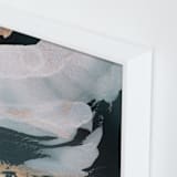 "Nonchalant" - Art Print in Deap Sea by Melanie Severin - Frame Close-up