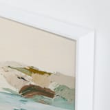"Tidepools" - Art Print in Creamy Yellow Beige by Caryn Owen - Frame Close-up