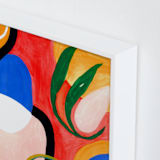 "Everybody needs beauty" - Art Print in Red by FERNANDA MARTINEZ - Frame Close-up