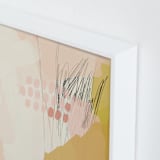 "seventy-five I" - Art Print in Bubble Gum by Morgan Kendall - Frame Close-up