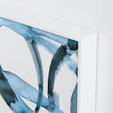 "Stay Connected I" - Art Print in Indigo Blue by Mary Gaspar - Frame Close-up