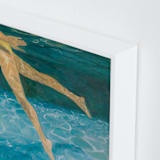 "Submerge II" - Art Print in Underwater Deep Blue by Debra Butler - Frame Close-up