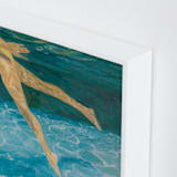 "Submerge II" - Art Print in Underwater Deep Blue by Debra Butler - Frame Close-up