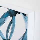 "Stay Connected II" - Art Print in Indigo Blue by Mary Gaspar - Frame Close-up