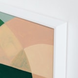 "Where the Memories Take Me" - Art Print in Spring Green by Christina Flowers - Frame Close-up