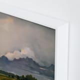 "Traveling Light" - Art Print in Perfect Storm by Stephanie Goos Johnson - Frame Close-up