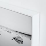 "Silver Sea Moon" - Art Print in Black & White by Tania Medeiros - Frame Close-up